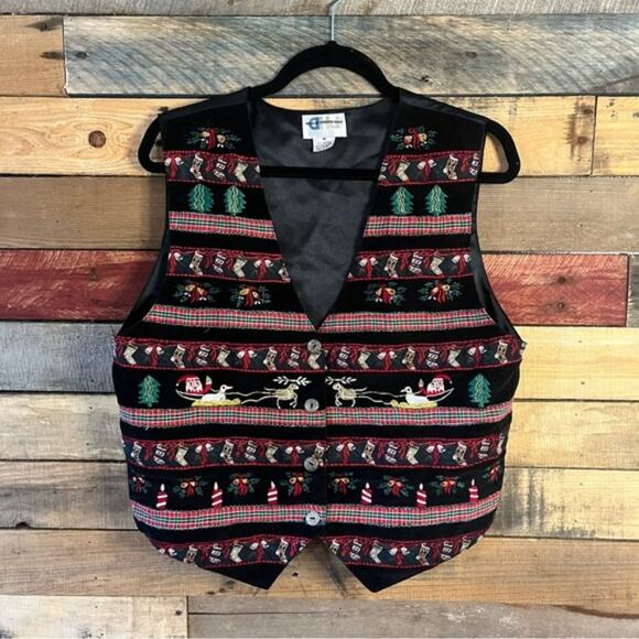 Paul Harris‎ Design Christmas Vest Size Medium - Picture 1 of 9